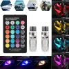 Set 2 Becuri T10 Pozitie Auto LED Multicolor RGB cu Telecomanda 6LED SMD