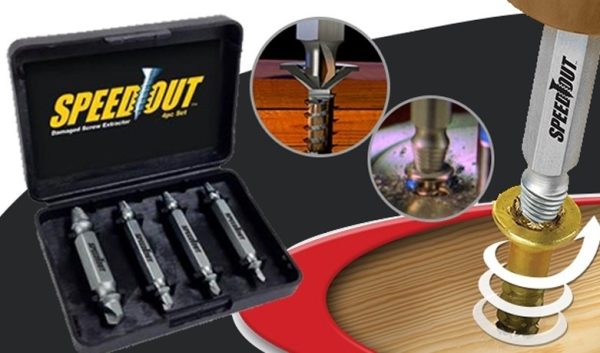 Set de 4 extractoare, "Speed Out", pentru suruburi rupte - imagine 3