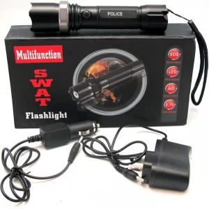 Lanterna SWAT cu led Cree, zoom, cu lupa si acumulator puternic 4200mAh