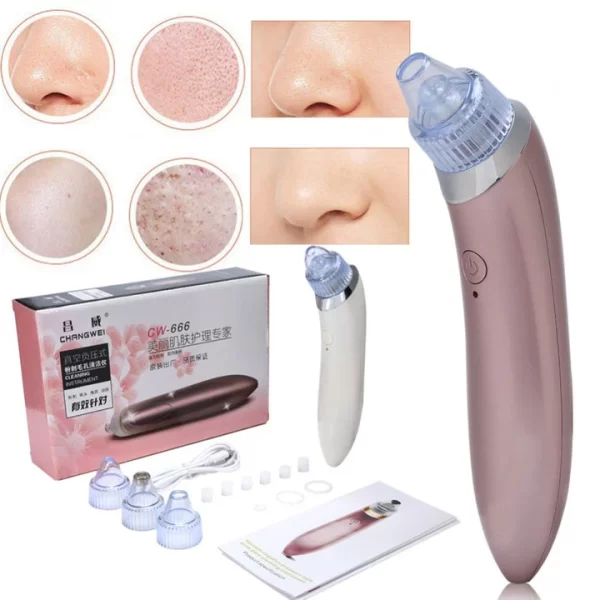 Aparat cu vacuum pentru curatarea tenului in profunzime - acnee, puncte negre, riduri - imagine 3