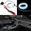 Fir cu lumina ambientala pentru auto , neon ambiental flexibil 2 M - imagine 5