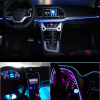 Fir cu lumina ambientala pentru auto , neon ambiental flexibil 2 M - imagine 8