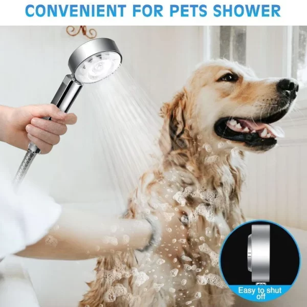 Cap de Dus Multifunctional 2 IN 1 cu Recipient pentru Sampon/gel de dus - imagine 2