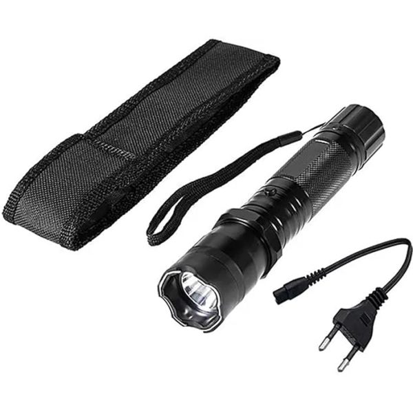 Lanternă LED reîncărcabilă portabilă  pentru utilizare în situații de urgență, lanternă tactică, ținută pentru mașină, camping, exterior, interioare, lanternă super luminoasă, rază lungă de acțiune, 130 lumeni - imagine 5
