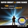 Lanternă LED reîncărcabilă portabilă  pentru utilizare în situații de urgență, lanternă tactică, ținută pentru mașină, camping, exterior, interioare, lanternă super luminoasă, rază lungă de acțiune, 130 lumeni - imagine 9