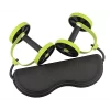 Aparat multifunctional pentru exercitii fitness, utilizabil de acasa, pentru bicepsi, muschi fesieri si abdomen, negru/ verde - imagine 4