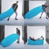 Sezlong gonflabil tip sac Saltea gonflabila Lazy Bag AIR SOFA umflare cu aer - imagine 4