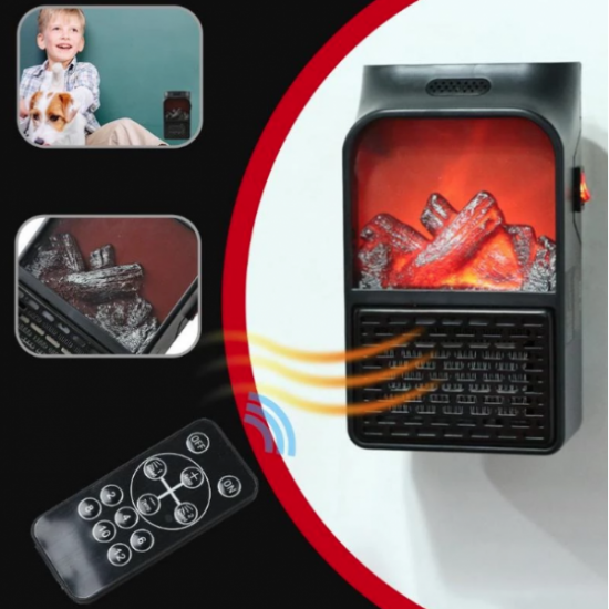 AEROTERMA PORTABILA FLAME HEATER, 900 W, 2 NIVELURI TEMPERATURA, DISPLAY DIGITAL