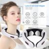 Aparat de masaj electromagnetic InnovaGoods pentru cervicala,gat si spate, 6 tipuri de masaj, 16 niveluri de intensitate, Alb - imagine 2