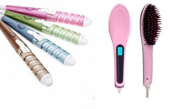 Set ondulator de par ceramic, profesional, pentru bucle mari + Perie pentru indreptat parul, cea mai revolutionara de pe piata actuala, fara a-l degrada - imagine 6