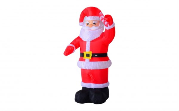 Mos Craciun Gonflabil cu lumini, 180 cm, de exterior-interior, rezistent la apa si frig - imagine 6