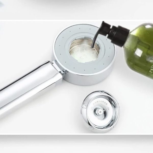 Cap de Dus Multifunctional 2 IN 1 cu Recipient pentru Sampon/gel de dus - imagine 8