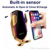 INCARCATOR WIRELESS QI FAST CHARGE SI SUPORT AUTO R1, PRINDERE VENTUZA, SENZOR IR, GOLD ( Auto&Moto ) - imagine 2