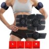 Kit Electrostimulator EMS cu 3 piese abdomen, maini, picioare CRISTIANO RONALDO pentru stimularea si cresterea musculaturii - imagine 2