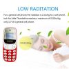 Mini telefon mobil, BM10 Dual SIM, OLED, 7 cm, 30 grame, 350mAh - imagine 3