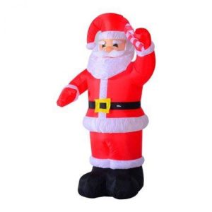 Mos Craciun Gonflabil cu lumini, 180 cm, de exterior-interior, rezistent la apa si frig