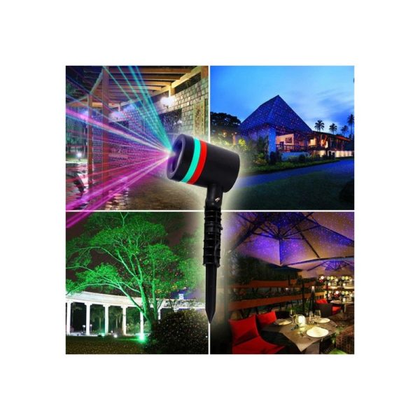 Proiector cu laser pentru decoratiuni de Craciun, Multicolor 3D,exterior/interior - imagine 4
