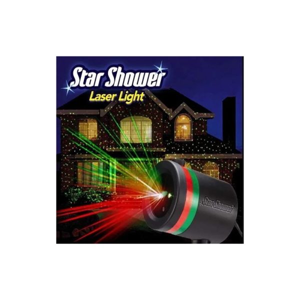 Proiector cu laser pentru decoratiuni de Craciun, Multicolor 3D,exterior/interior - imagine 5
