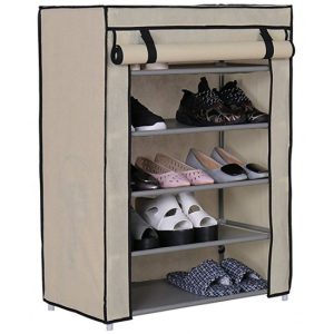 Dulap de pantofi, DBG, Metal/ Plastic, 30 x 60 x 90 cm, Gri