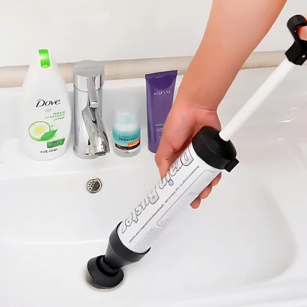 Pompa cu Aer Comprimat pentru Desfundat Tevi Infundate de Chiuveta, Cada, Dus, WC - imagine 4