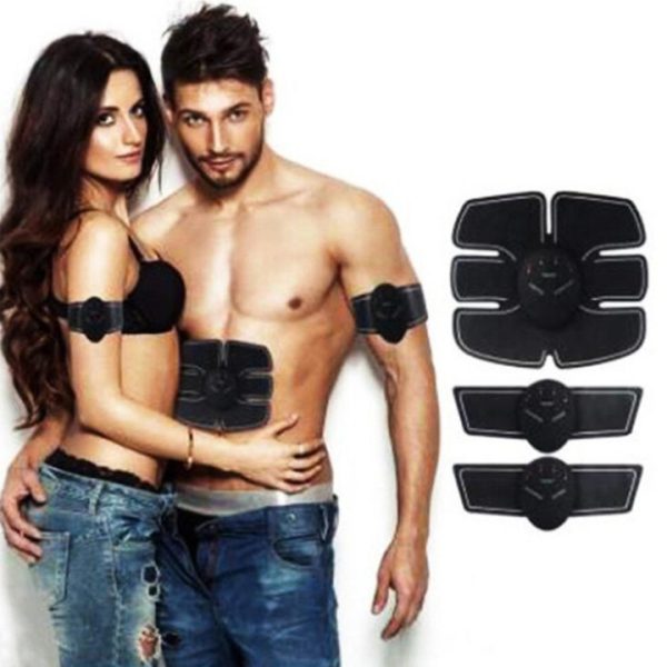 Kit Electrostimulator EMS cu 3 piese abdomen, maini, picioare CRISTIANO RONALDO pentru stimularea si cresterea musculaturii - imagine 5