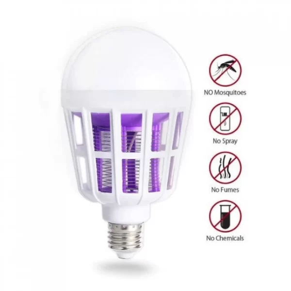 Bec 2 in 1 cu lampa UV impotriva insectelor - imagine 5