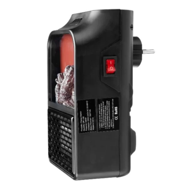 AEROTERMA PORTABILA FLAME HEATER, 900 W, 2 NIVELURI TEMPERATURA, DISPLAY DIGITAL - imagine 4