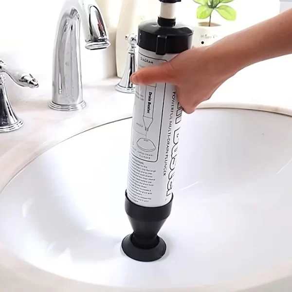 Pompa cu Aer Comprimat pentru Desfundat Tevi Infundate de Chiuveta, Cada, Dus, WC - imagine 5