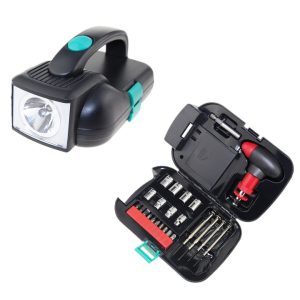 Lanterna led, portabila, cu trusa scule