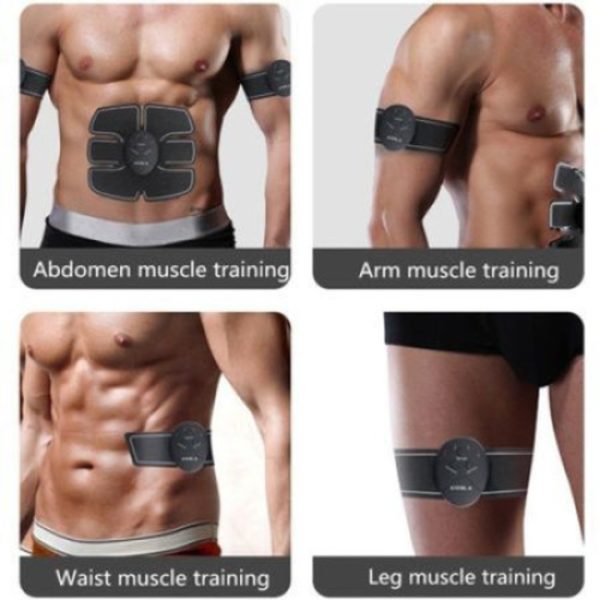 Kit Electrostimulator EMS cu 3 piese abdomen, maini, picioare CRISTIANO RONALDO pentru stimularea si cresterea musculaturii - imagine 6