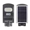 Lampa stradala 30w, proiector LED cu Incarcare Solara prin Panou Fotovoltaic + telecomanda - imagine 3