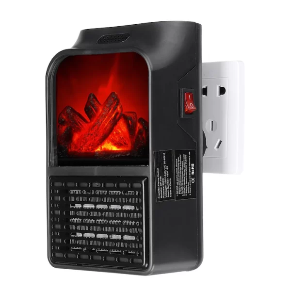 AEROTERMA PORTABILA FLAME HEATER, 900 W, 2 NIVELURI TEMPERATURA, DISPLAY DIGITAL - imagine 5