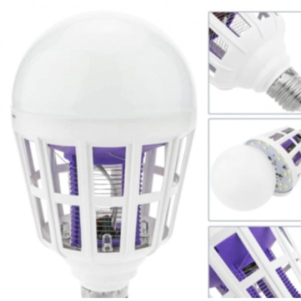 Bec LED 2 in 1 cu lampa UV anti insecte Echo Soul, aparat anti tantari, muste, musculite - imagine 5
