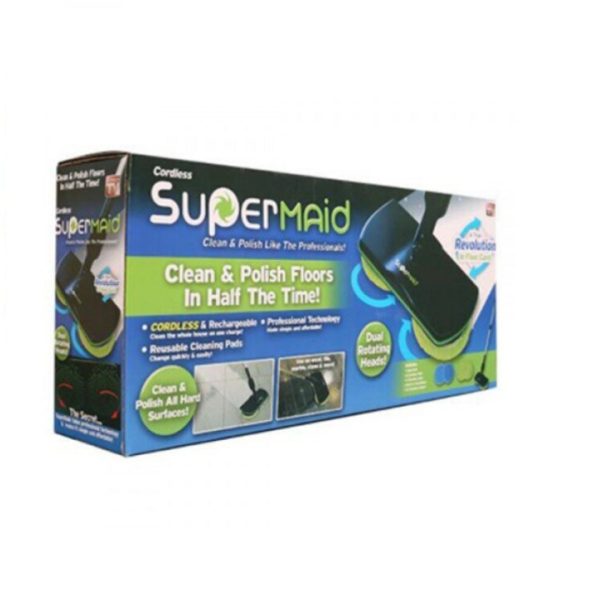 Perie electrica fara fir pentru curatarea podelei, Super Maid, Potrivit pentru parchet, Gresie sau orice alt tip de pardoseala neteda - imagine 5