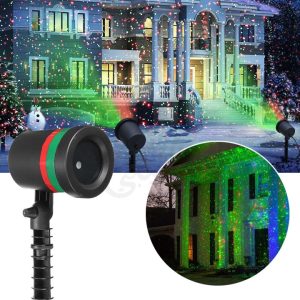 Proiector cu laser pentru decoratiuni de Craciun, Multicolor 3D,exterior/interior