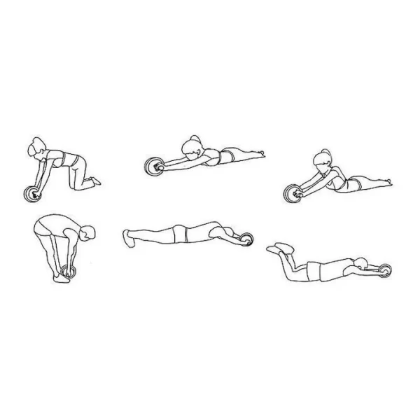 Rola pentru abdomene ideala pentru definirea musculaturii AB WHEEL ( Fitness și sport ) - imagine 9