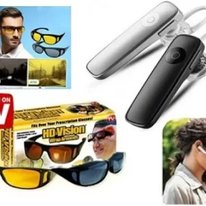 Casca Bluetooth + Set 2 perechi ochelari de condus