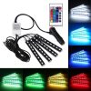 Kit 4 benzi LED, lumina ambientala auto RGB cu telecomanda - imagine 4