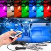 Kit 4 benzi LED, lumina ambientala auto RGB cu telecomanda - imagine 5