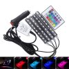 Kit 4 benzi LED, lumina ambientala auto RGB cu telecomanda - imagine 7
