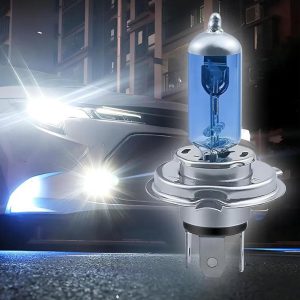Set 2 Bucati Bec Auto 12V,55-60W H4 Halogen, White +110%