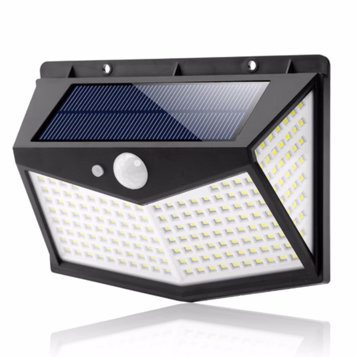 Lampa Solara Exterior 212 LED Senzor Miscare 3 Moduri Iluminare IP65 Rezistenta la Apa Ideala pentru Curte si Gradina