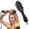 Perie electrica Fixa cu aer cald One Step Dryer, Fynllur, 3 in 1, uscator, perie, ondulator, Putere 1000 W, tehnologie Ionica, 3 trepte de viteza