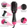 Perie electrica Fixa cu aer cald One Step Dryer, Fynllur, 3 in 1, uscator, perie, ondulator, Putere 1000 W, tehnologie Ionica, 3 trepte de viteza - imagine 2
