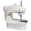 Mini masina de cusut electrica portabila cu pedela si accesorii, alimentare 220V/4xAA, alb/mov - imagine 2