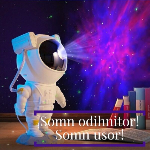 Proiector in forma de astronaut, permite proiectarea stelelor sau galaxiilor - imagine 2