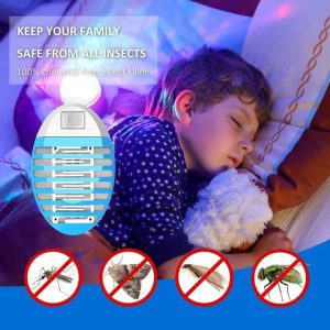 Set 4 Mini Aparat cu Lampa UV Anti Insecte, Cafuneplus®, anti-tantari, de interior, pentru Camera, Acoperire 16mp