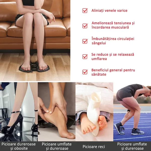 APARAT ELECTROSTIMULATOR EMS PENTRU MASAJ TALPI - imagine 4