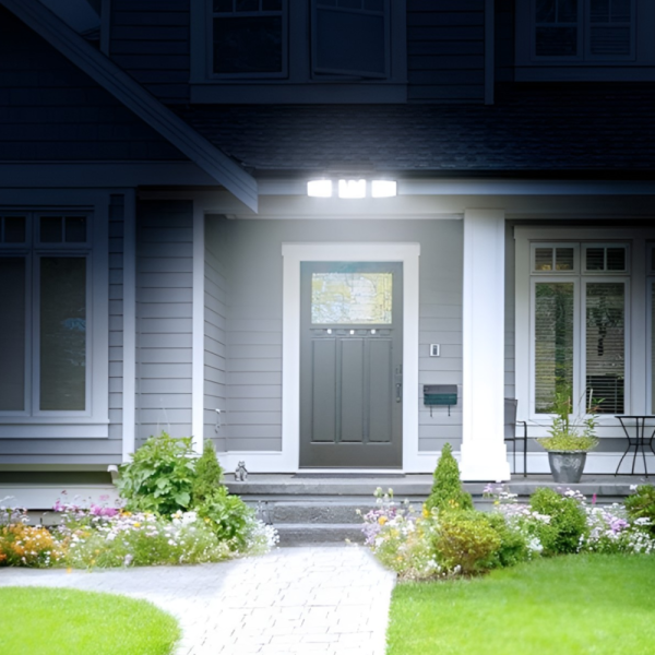 Lampă solară 74 LED-uri 15W, cu senzor de mișcare și de crepuscul . - imagine 8