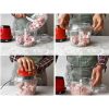 Tocator Electric TNS®, Pentru Fructe, Legume, Carne, 4 Lame Inox, Capacitate Recipient 1.6L, Putere 250W, Alimentare 220-240V, Rosu - imagine 2